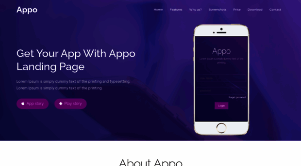 appo-app-landing-page.bitballoon.com