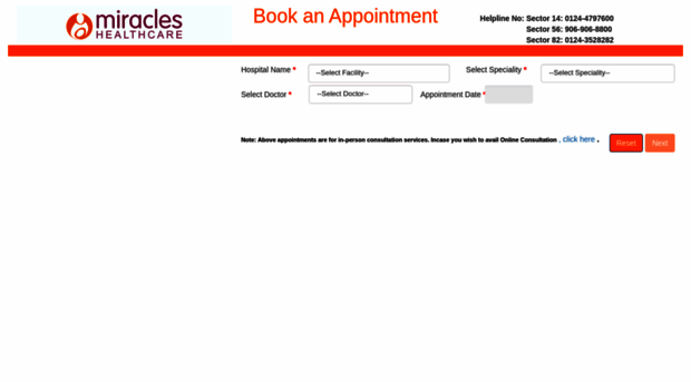 appointment.miracleshealth.com