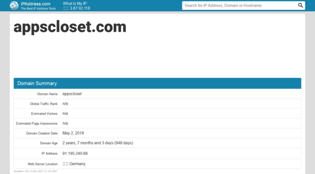 appscloset.com.ipaddress.com