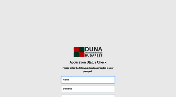 appstatus.dunacollege.com