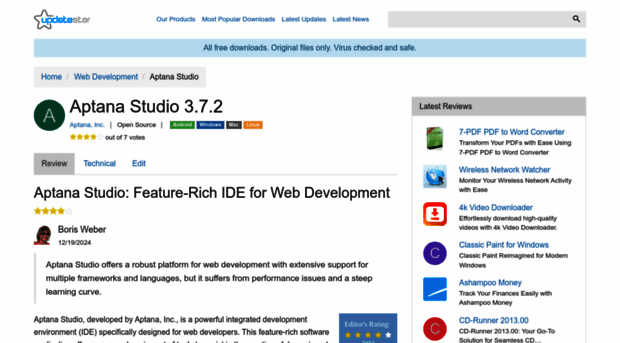 aptana-studio.updatestar.com