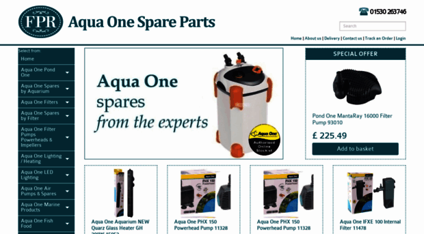 aqua-one-spare-parts.co.uk