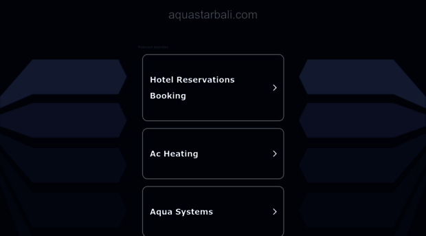 aquastarbali.com