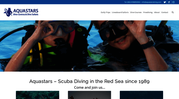 aquastarsdiving.com