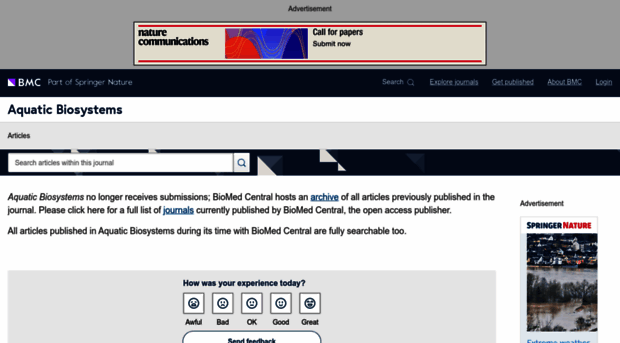 aquaticbiosystems.biomedcentral.com