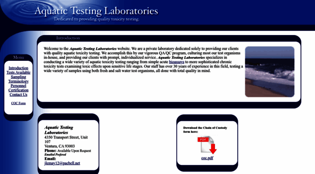 aquatictestinglabs.com