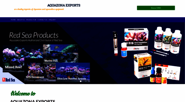 aquazonaexports.com