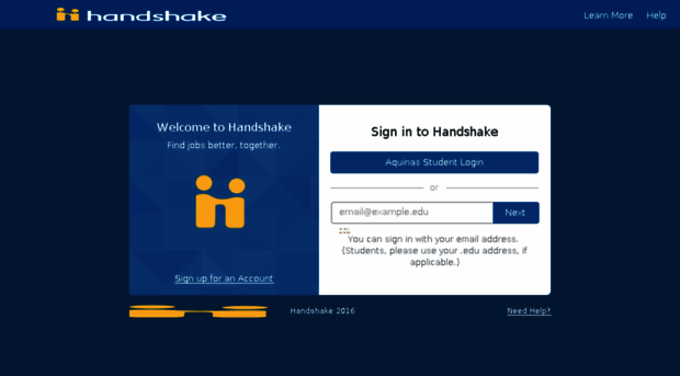 aquinas.joinhandshake.com