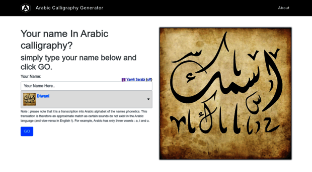 arabiccalligraphygenerator.com