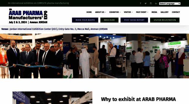 arabpharmaexpo.com