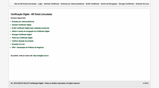 aracertcon.acsoluti.com.br