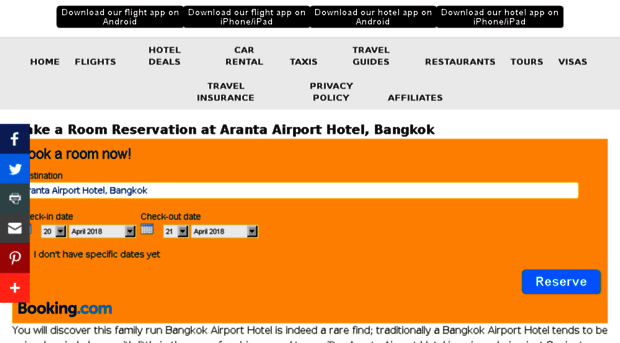 arantaairporthotel.com