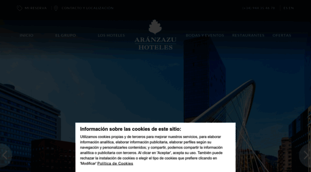 aranzazu-hoteles.com