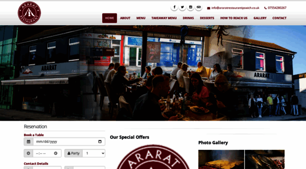 araratrestaurantipswich.co.uk