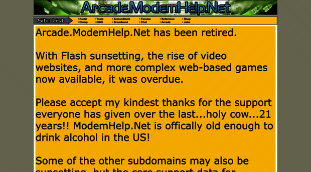 arcade.modemhelp.net