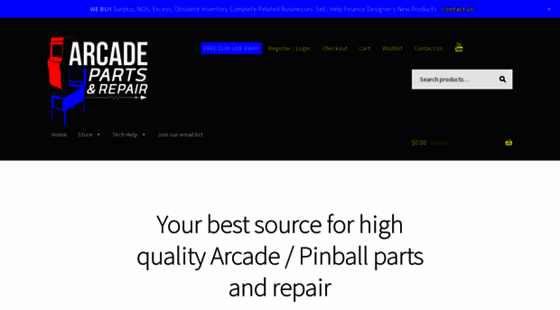 arcadepartsandrepair.com