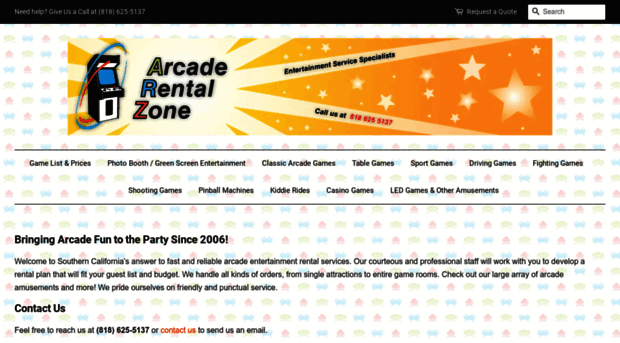 arcaderentalzone.com