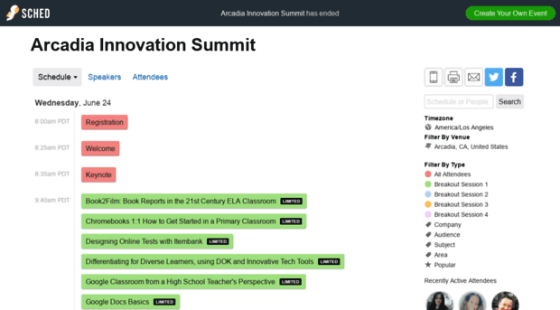 arcadiainnovationsummit2015.sched.org