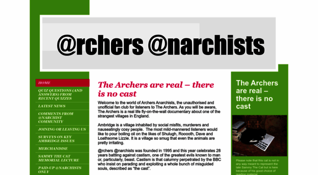 archersanarchists.com