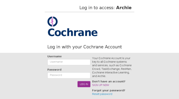 archie.cochrane.org