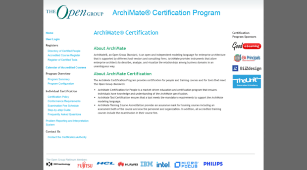 archimate-cert.opengroup.org