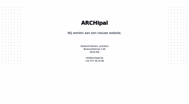 archipal.be