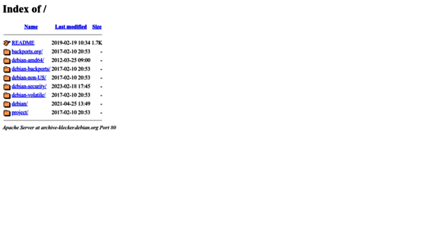 archive-klecker.debian.org