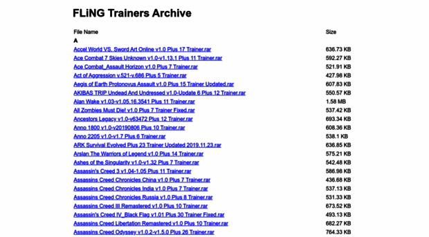 archive.flingtrainer.com