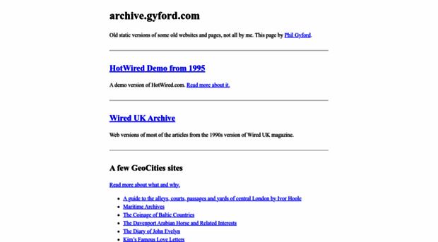 archive.gyford.com