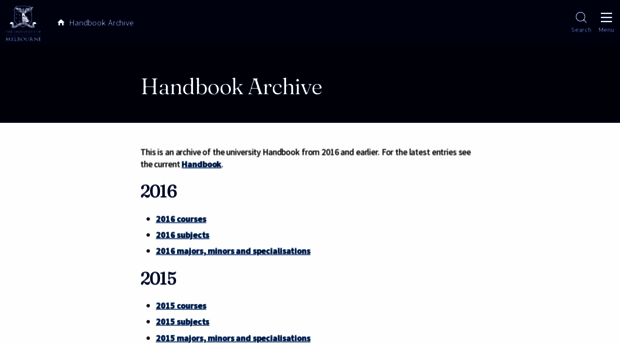 archive.handbook.unimelb.edu.au