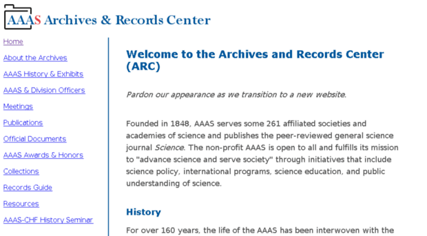 archives.aaas.org