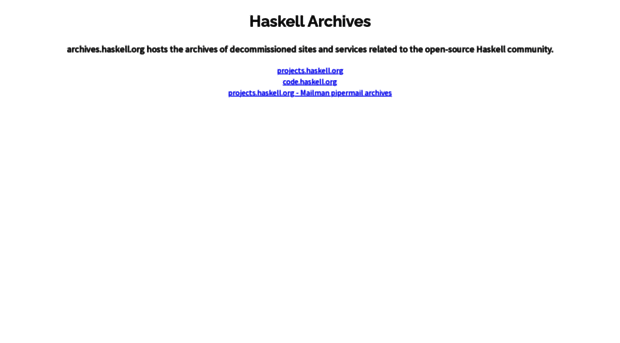 archives.haskell.org