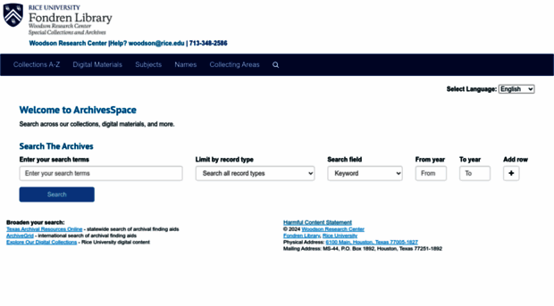 archives.library.rice.edu