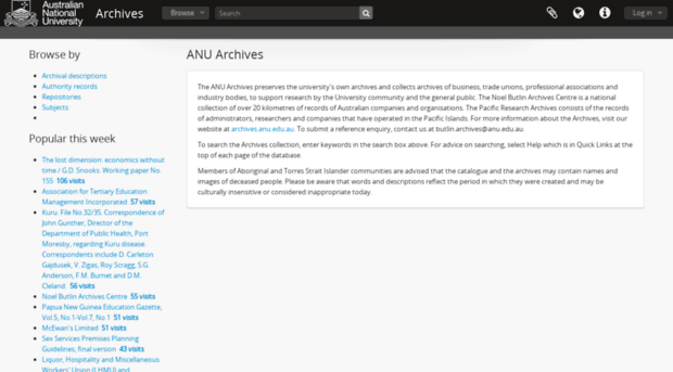 archivescollection.anu.edu.au