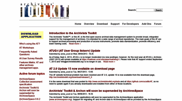 archiviststoolkit.org