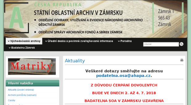 archivzamrsk.cz