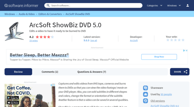 arcsoft-showbiz-dvd.software.informer.com
