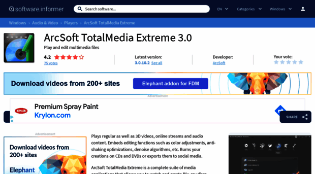 arcsoft-totalmedia-extreme.software.informer.com