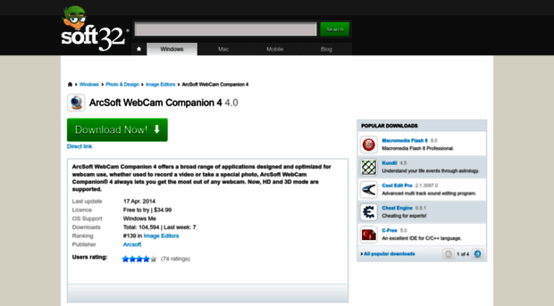 arcsoft-webcam-companion-4.soft32.com