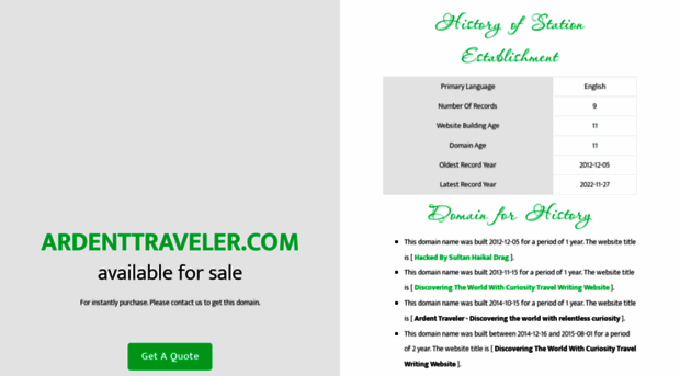 ardenttraveler.com