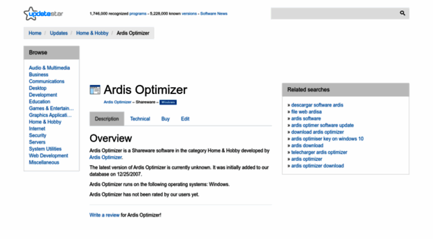 ardis-optimizer.updatestar.com