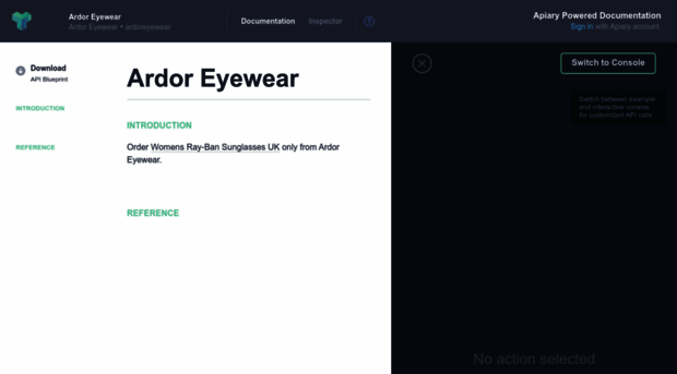 ardoreyewear.docs.apiary.io