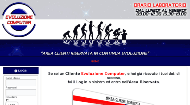 areaclienti.evoluzionecomputer.com