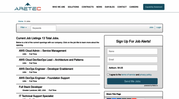 aretecinc.isolvedhire.com