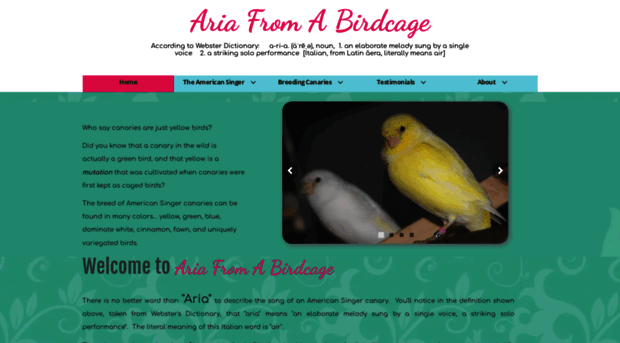 ariafromabirdcage.com