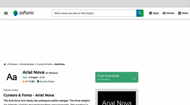 arial-nova.en.softonic.com