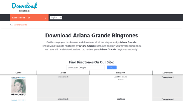 arianagrande.download-ringtone.com