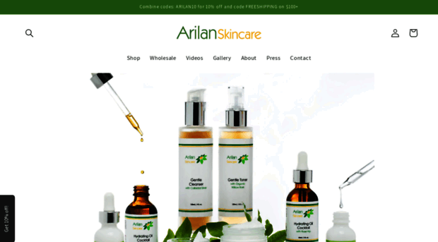 arilanskincare.com