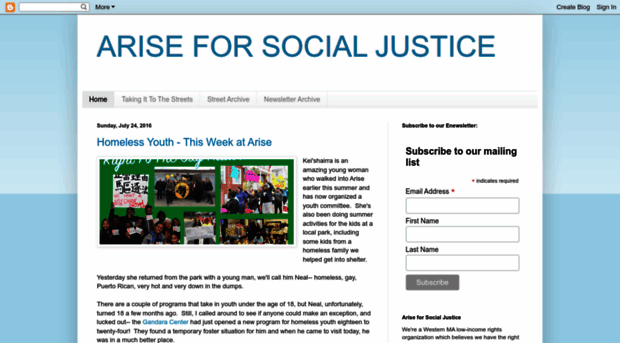 ariseforsocialjustice.blogspot.com