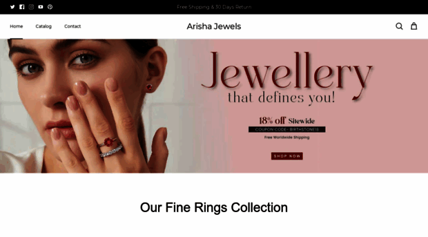 arishajewels.com